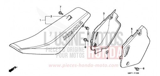 SIEGE/COUVERCLE LATERAL CR80R1 de 2001